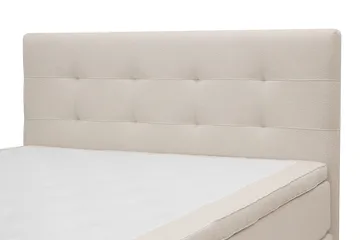 Hilton Premium Komplett Sängpaket 160x200 cm Kontinentalsäng med Sänggavel - Ljusbeige Bouclé - Products - Möbler - Säng - Kontinentalsäng