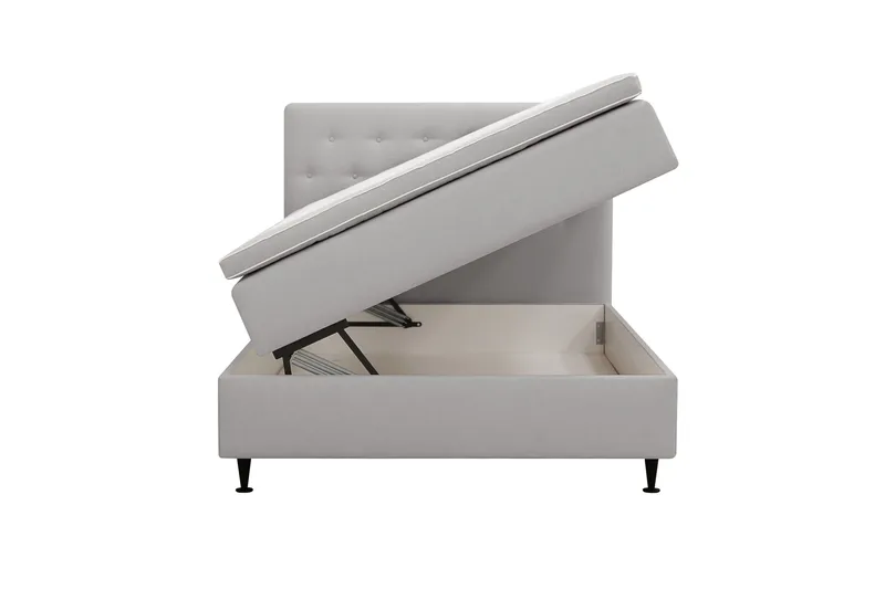 Hilton Plus Komplett Sängpaket med Förvaring 120x200 cm - Grå - Products - Möbler - Säng - Säng med förvaring