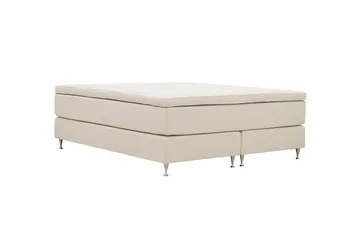 Hilton Premium Kontinentalsäng 160x200 cm - Ljusbeige Tyg - Products - Möbler - Säng - Kontinentalsäng