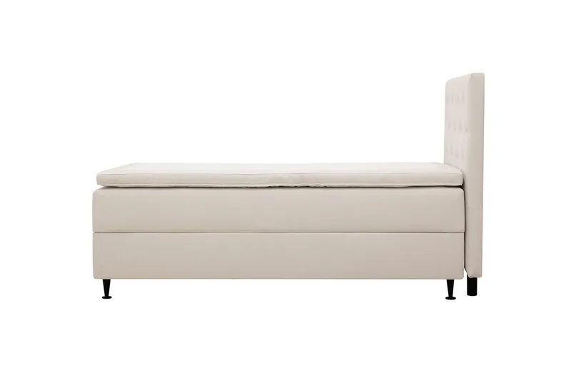 Hilton Plus Komplett Sängpaket med Förvaring 90x200 cm - Ljusbeige - Products - Möbler - Säng - Säng med förvaring