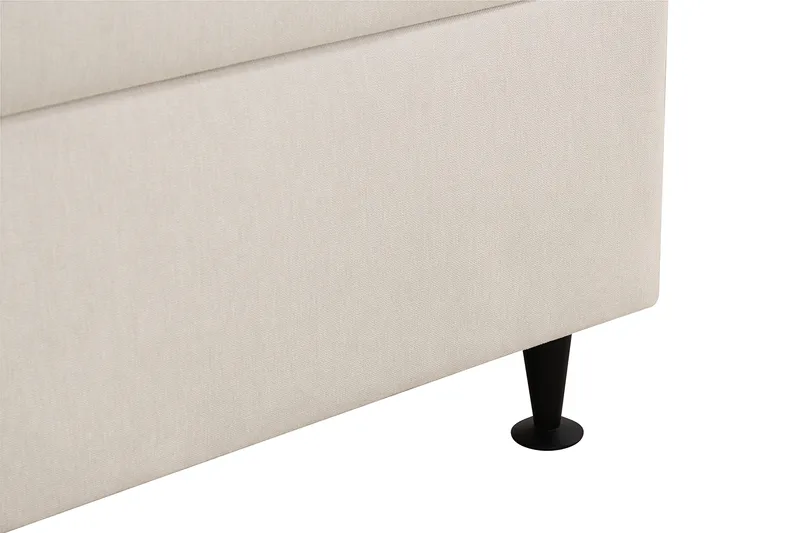 Hilton Plus Komplett Sängpaket med Förvaring 90x200 cm - Ljusbeige - Products - Möbler - Säng - Säng med förvaring