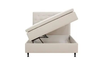 Hilton Plus Komplett Sängpaket med Förvaring 120x200 cm - Ljusbeige - Products - Möbler - Säng - Säng med förvaring