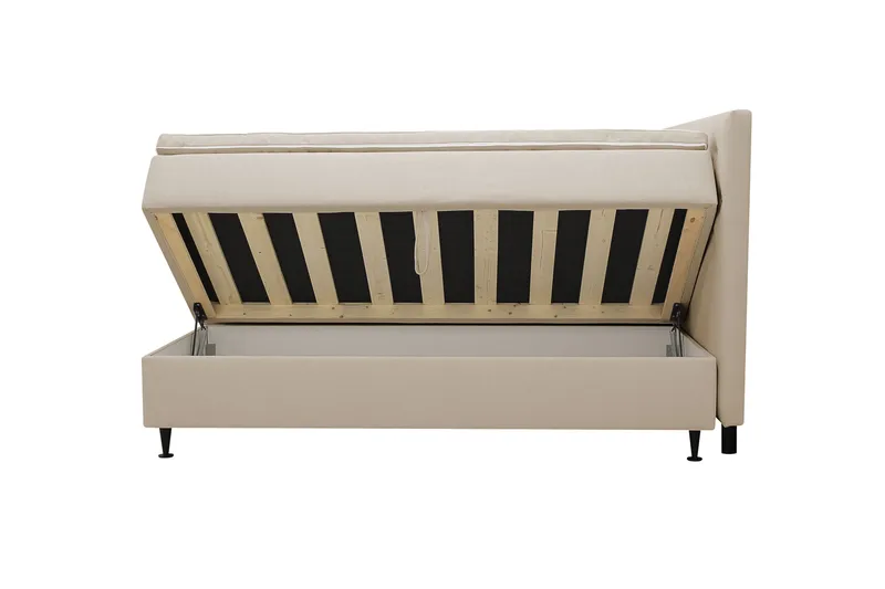 Hilton Plus Komplett Sängpaket med Förvaring 180x200 cm - Beige - Products - Möbler - Säng - Enkelsäng