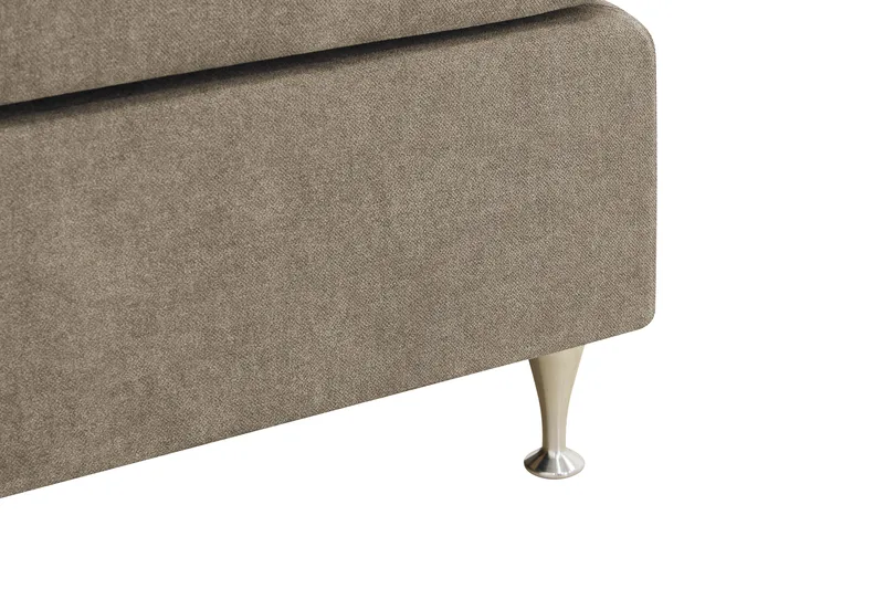 Hilton Premium Komplett Sängpaket 160x200 cm Kontinentalsäng med Sänggavel - Ljusbrun Tyg - Products - Möbler - Säng - Kontinentalsäng