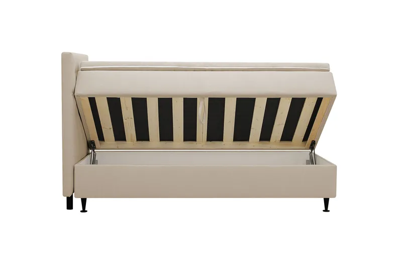 Hilton Plus Komplett Sängpaket med Förvaring 90x200 cm - Beige - Products - Möbler - Säng - Enkelsäng
