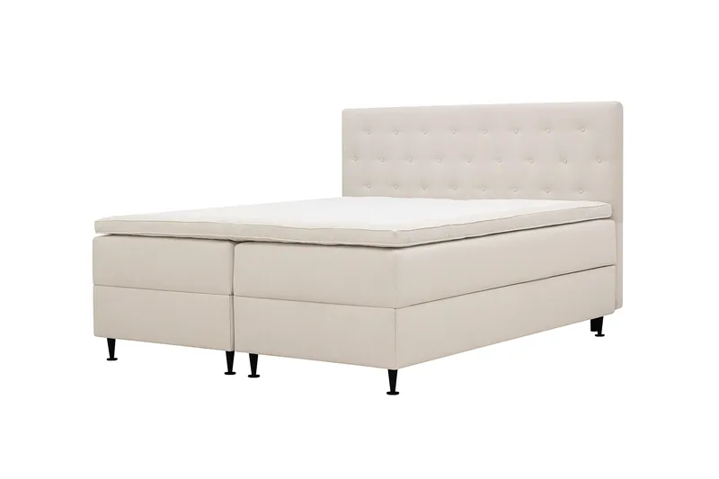 Hilton Plus Komplett Sängpaket med Förvaring 180x200 cm - Ljusbeige - Products - Möbler - Säng - Säng med förvaring