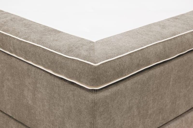 Hilton Premium Komplett Sängpaket 160x200 cm Kontinentalsäng med Sänggavel - Ljusbrun Tyg - Products - Möbler - Säng - Kontinentalsäng
