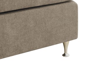 Hilton Premium Kontinentalsäng 160x200 cm - Ljusbrun Tyg - Products - Möbler - Säng - Kontinentalsäng