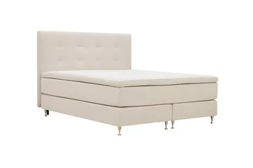 Hilton Premium Kontinentalsäng 160x200 cm - Ljusbeige Tyg - Products - Möbler - Säng - Kontinentalsäng