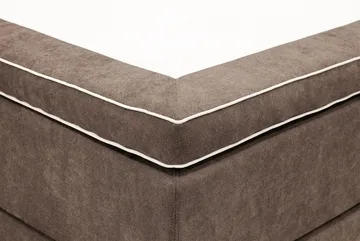 Hilton Premium Komplett Sängpaket 180x200 cm Kontinentalsäng med Sänggavel - Brun Tyg - Products - Möbler - Säng - Kontinentalsäng