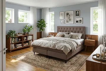 Hilton Plus Komplett Sängpaket 180x200 cm - Brun - Products - Möbler - Säng - Komplett sängpaket