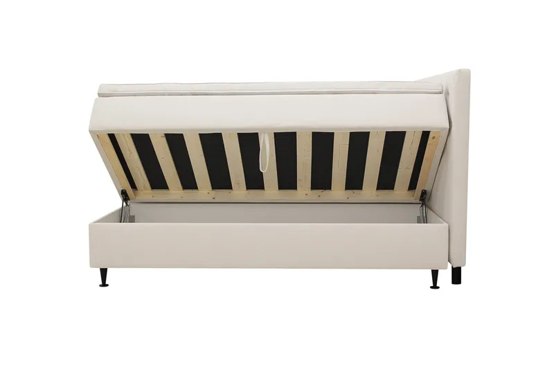 Hilton Plus Komplett Sängpaket med Förvaring 180x200 cm - Ljusbeige - Products - Möbler - Säng - Säng med förvaring
