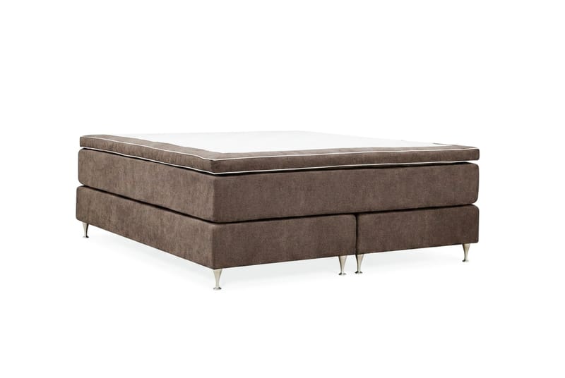 Hilton Premium Kontinentalsäng 160x200 cm - Brun Tyg - Products - Möbler - Säng - Kontinentalsäng