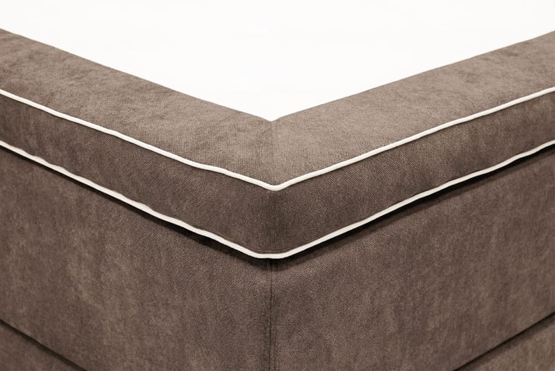 Hilton Premium Kontinentalsäng 160x200 cm - Brun Tyg - Products - Möbler - Säng - Kontinentalsäng