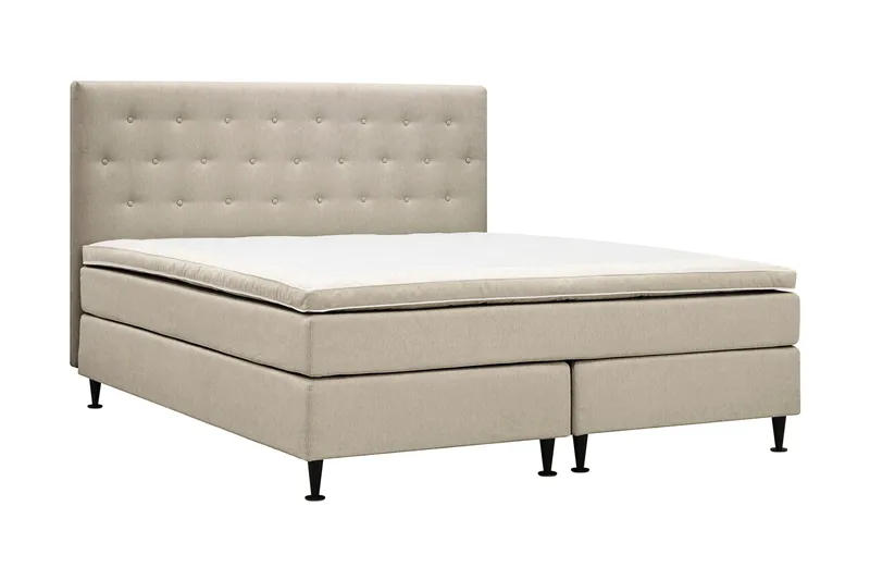 Hilton Plus Komplett Sängpaket 160x200 cm - Beige - Products - Möbler - Säng - Komplett sängpaket