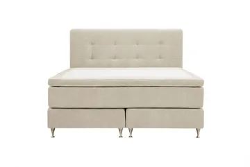 Hilton Premium Komplett Sängpaket 180x200 cm Kontinentalsäng med Sänggavel - Beige Tyg - Products - Möbler - Säng - Kontinentalsäng