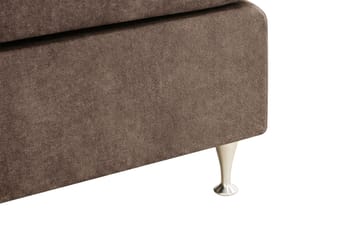 Hilton Premium Komplett Sängpaket 180x200 cm Kontinentalsäng med Sänggavel - Brun Tyg - Products - Möbler - Säng - Kontinentalsäng