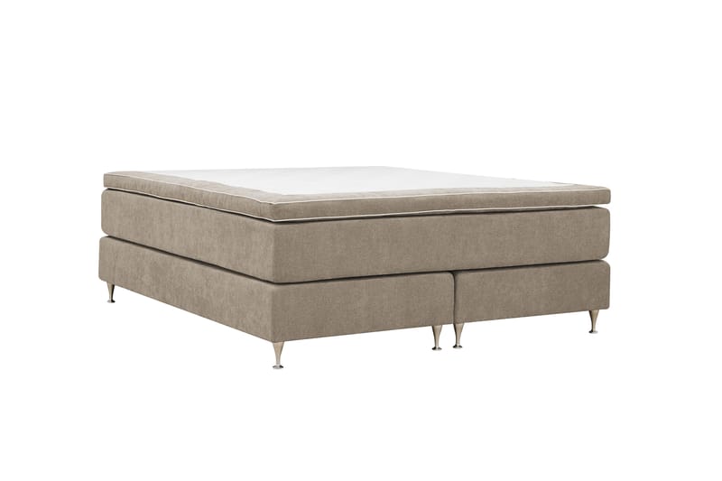 Hilton Premium Kontinentalsäng 160x200 cm - Ljusbrun Tyg - Products - Möbler - Säng - Kontinentalsäng