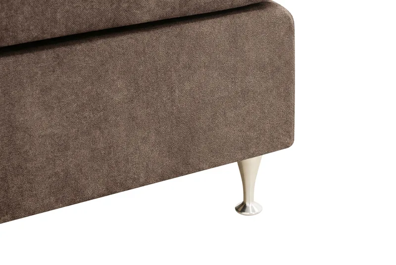 Hilton Premium Kontinentalsäng 160x200 cm - Brun Tyg - Products - Möbler - Säng - Kontinentalsäng