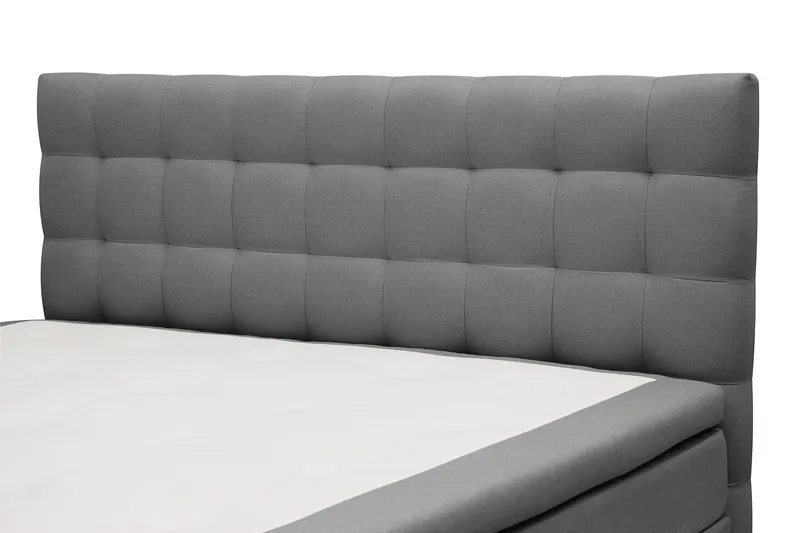 HVILA Classic Komplett Sängpaket 160x200 cm Kontinentalsäng med rutad sänggavel - Grå - Products - Möbler - Säng - Komplett sängpaket