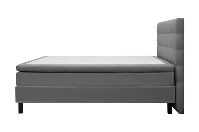 HVILA Classic Komplett Sängpaket 160x200 cm Kontinentalsäng med rutad sänggavel - Grå - Products - Möbler - Säng - Komplett sängpaket