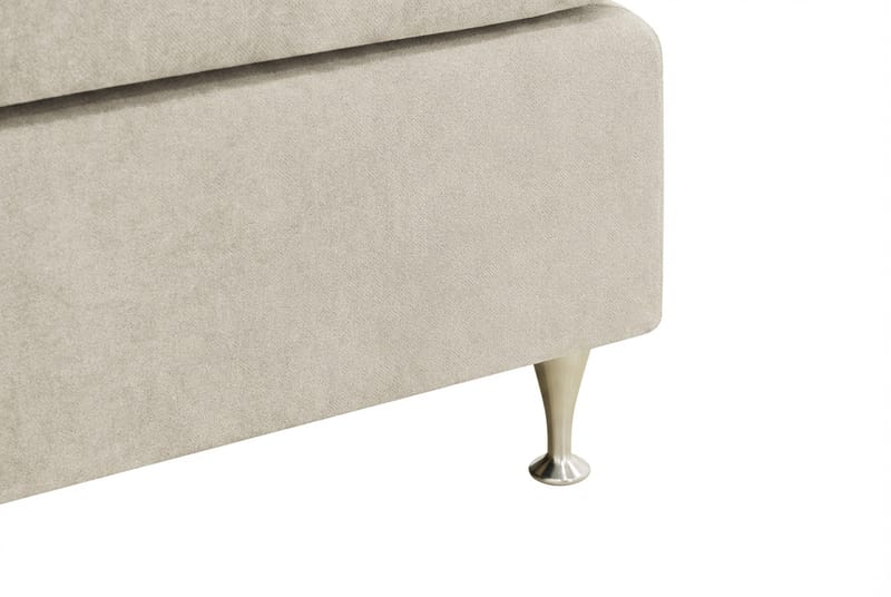 HVILA Premium Kontinentalsäng 160x200 cm - Beige Tyg - Products - Möbler - Säng - Kontinentalsäng