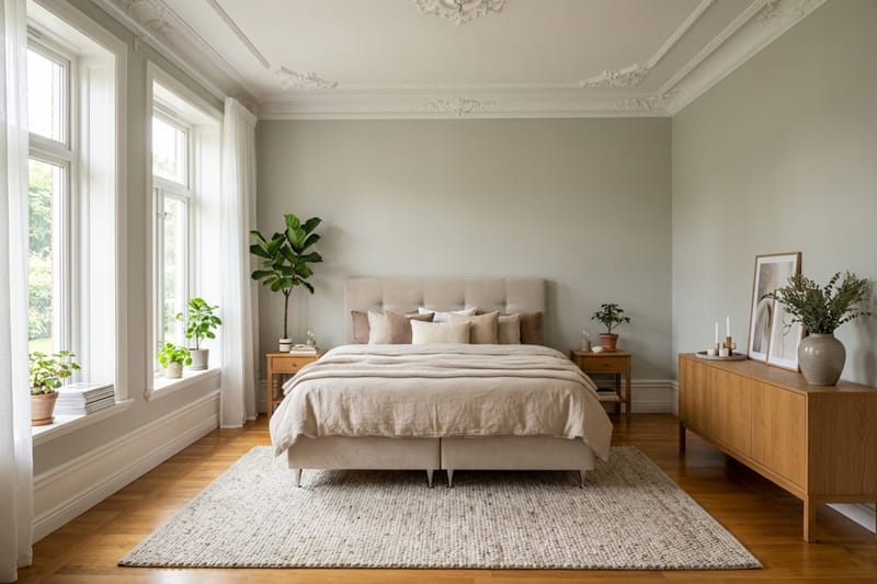 HVILA Premium Kontinentalsäng 160x200 cm - Beige Tyg - Products - Möbler - Säng - Kontinentalsäng