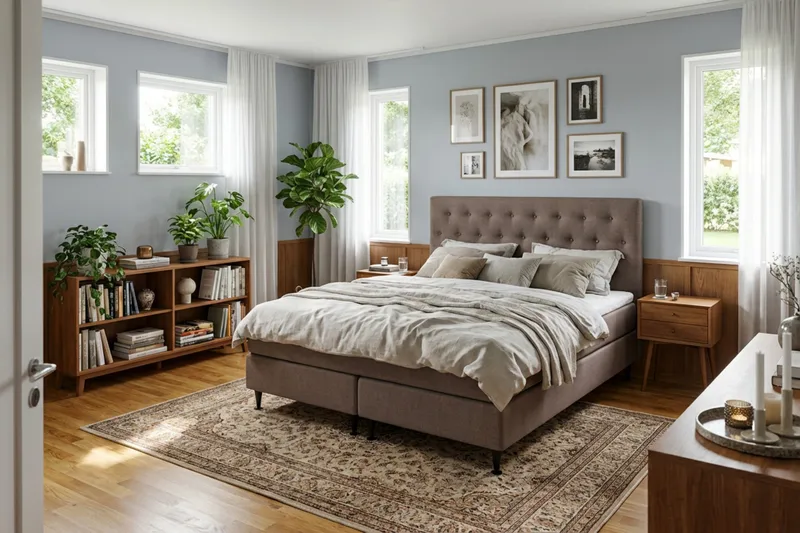 HVILA Plus Komplett Sängpaket 180x200 cm - Brun - Products - Möbler - Säng - Komplett sängpaket