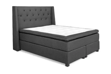 Imperia Kontinentalsäng 160x200 cm - Mörkgrå - Products - Möbler - Säng - Kontinentalsäng