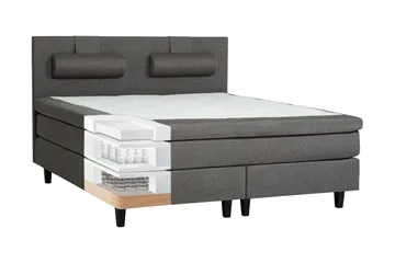 James Kontinentalsäng 160x200 cm - Ljusgrå - Products - Möbler - Säng - Kontinentalsäng