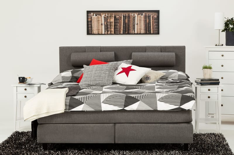 James Kontinentalsäng 180x200 cm - Ljusgrå - Products - Möbler - Säng - Kontinentalsäng