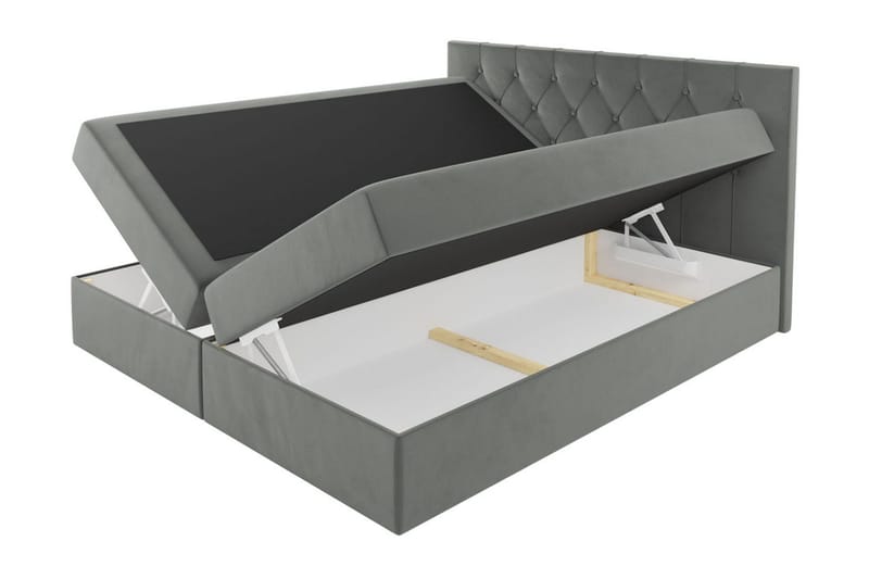 Jitendera Sängpaket Kontinentalsäng 200x200 cm med Förvaring - Brun - Products - Möbler - Säng - Komplett sängpaket
