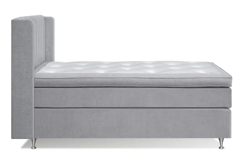 Joluma Sängpaket Fast 120x200 cm - (+Fler val) 120x200 cm Ljusgrå - Products - Möbler - Säng - Kontinentalsäng