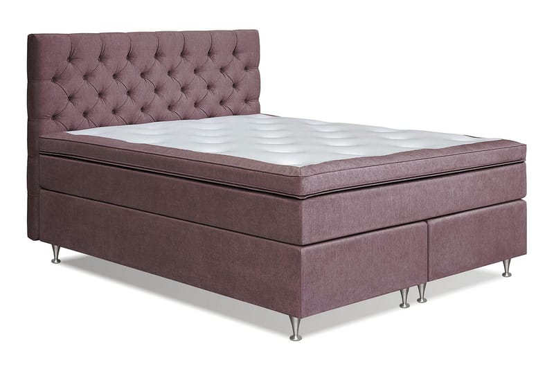 Joluma Sängpaket Fast 160x200 cm - (+Fler val) 160x200 cm Mörkrosa - Products - Möbler - Säng - Kontinentalsäng