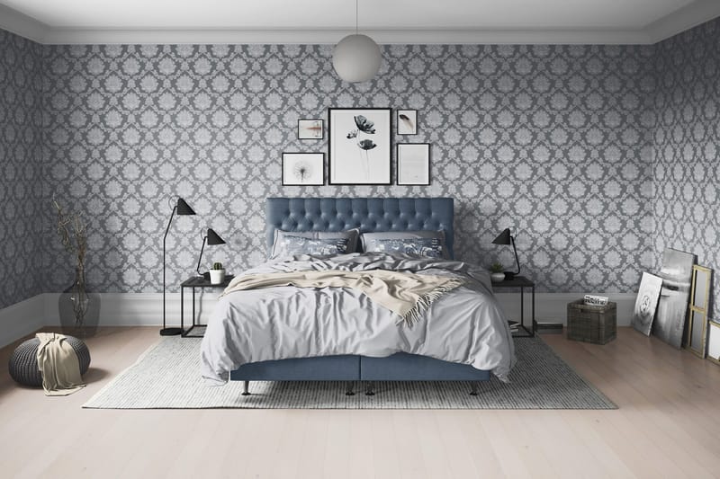 Joluma Sängpaket Medium 140x200 cm - (+Fler val) 140x200 cm Mörkblå - Products - Möbler - Säng - Enkelsäng