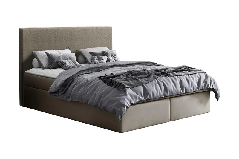 Laargard Kontinentalsäng medFörvaring 160x200 - Beige - Products - Möbler - Säng - Säng med förvaring