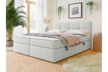Leckersbo Komplett Sängpaket Kontinentalsäng med förvaring 160x200 cm - Vit - Products - Möbler - Säng - Komplett sängpaket