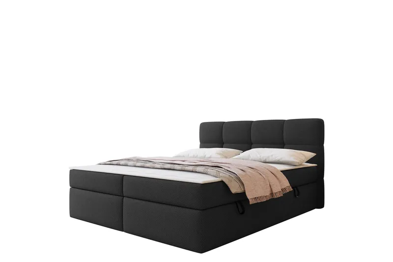 Leckersbo Komplett Sängpaket Kontinentalsäng med förvaring 180x200 cm - Svart - Products - Möbler - Säng - Komplett sängpaket