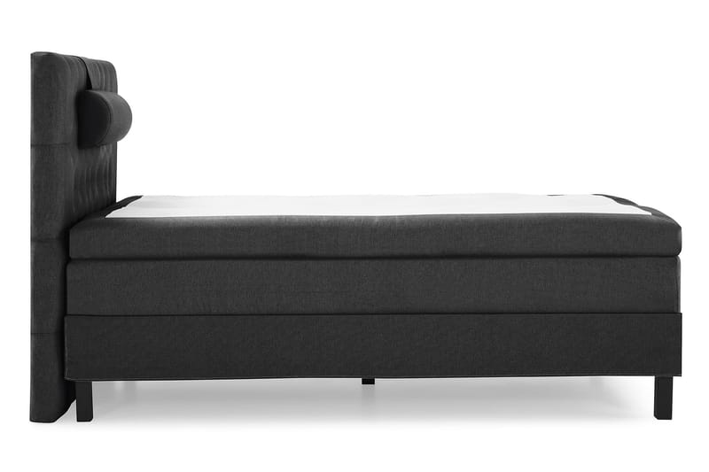 Lucky Komplett Sängpaket 120x200 Latex Diamant Sänggavel - Nackkudde Stor Svart/Grå - Products - Möbler - Säng - Enkelsäng