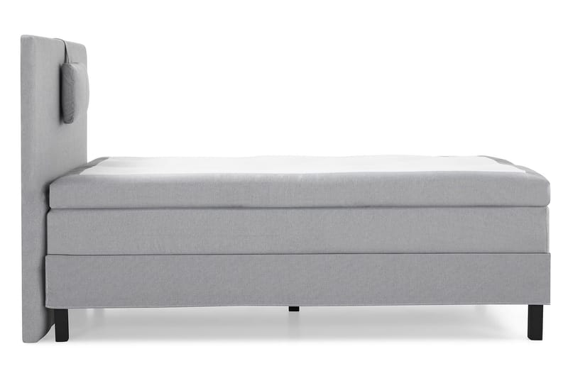 Lucky Komplett Sängpaket 120x200 Memory Slät Sänggavel  N - Nackkudde Liten Mellangrå - Products - Möbler - Säng - Enkelsäng