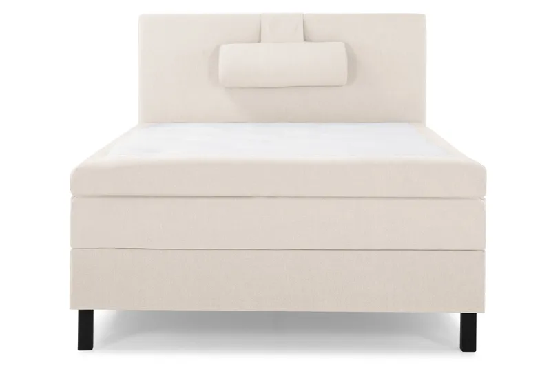 Lucky Komplett Sängpaket 120x200 Memory Slät Sänggavel, Nackkudde Stor Beige