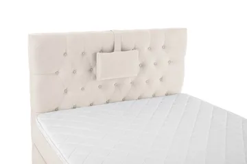 Lucky Komplett Sängpaket 120x200 Skum Diamant Sänggavel - Nackkudde Liten Beige - Products - Möbler - Säng - Enkelsäng