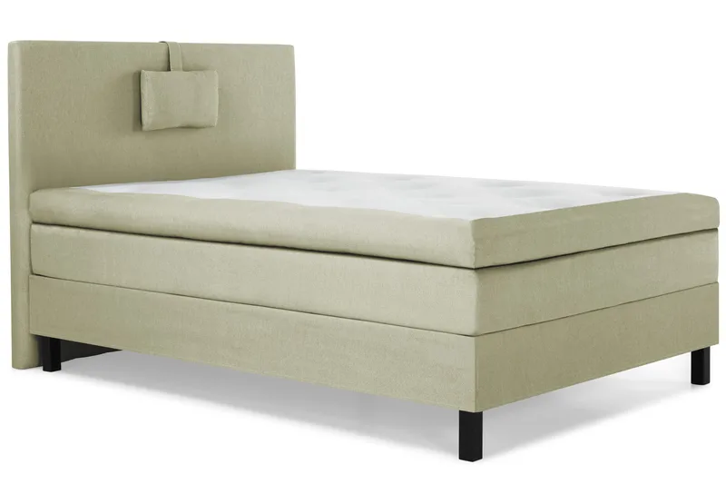 Lucky Komplett Sängpaket 120x200 Polyeter Slät Sänggavel - Nackkudde Liten Grön - Products - Möbler - Säng - Enkelsäng