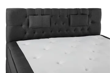 Lucky Komplett Sängpaket 160x200 Memory Diamant - Nackkudde Liten Svart/Grå - Products - Möbler - Säng - Kontinentalsäng