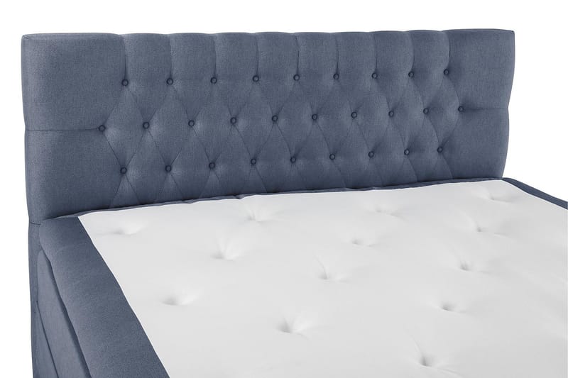 Lucky Komplett Sängpaket 160x200 Memory Diamant Sänggavel - Mörkblå - Products - Möbler - Säng - Kontinentalsäng
