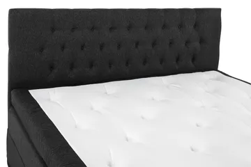 Lucky Komplett Sängpaket 160x200 Memory Diamant - Svart/Grå/PU - Products - Möbler - Säng - Kontinentalsäng