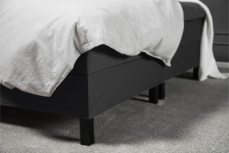 Lucky Komplett Sängpaket 160x200 Skum Diamant - Nackkudde Stor Svart/Grå - Products - Möbler - Säng - Kontinentalsäng