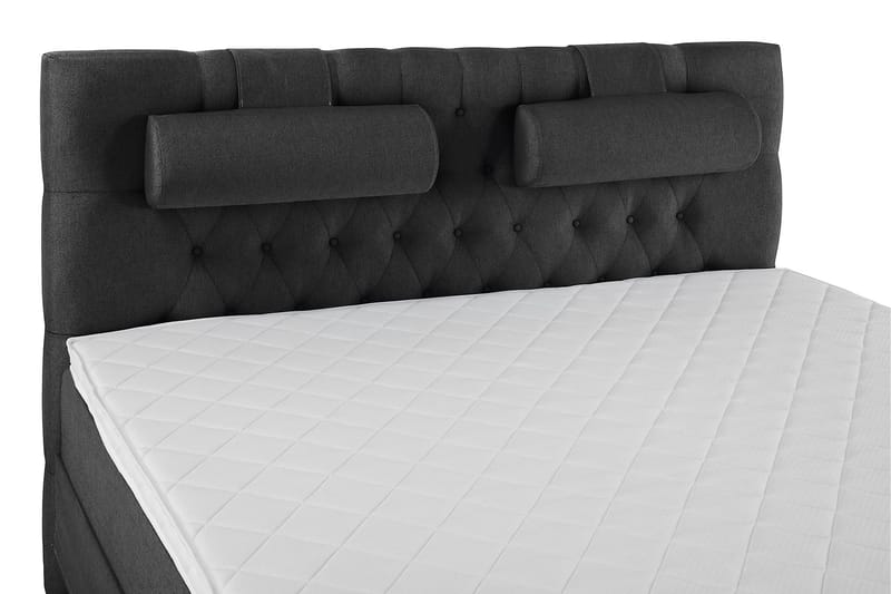 Lucky Komplett Sängpaket 160x200 Skum Diamant - Nackkudde Stor Svart/Grå - Products - Möbler - Säng - Kontinentalsäng