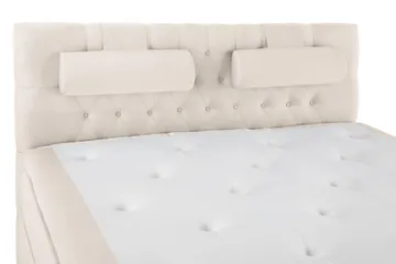 Lucky Komplett Sängpaket 160x200 Polyeter Diamant Sänggavel - Nackkudde Stor Beige - Products - Möbler - Säng - Kontinentalsäng