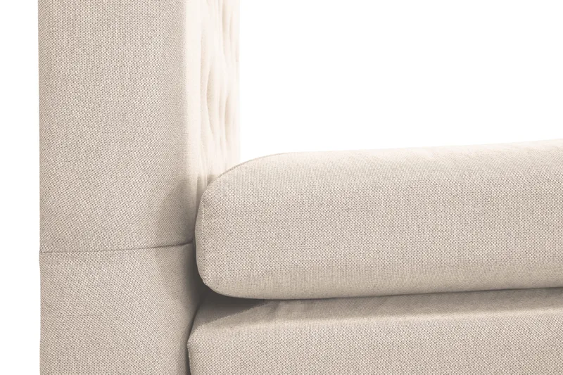 Lucky Komplett Sängpaket 180x200 Polyeter Diamant Sänggavel - Nackkudde Stor Beige - Products - Möbler - Säng - Kontinentalsäng